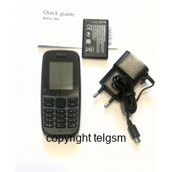 NOKIA 105 DUAL SIM KOLOR - CZARNY